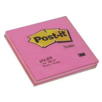 Αυτοκόλλητα χαρτάκια Post-it 654RB 76x76mm