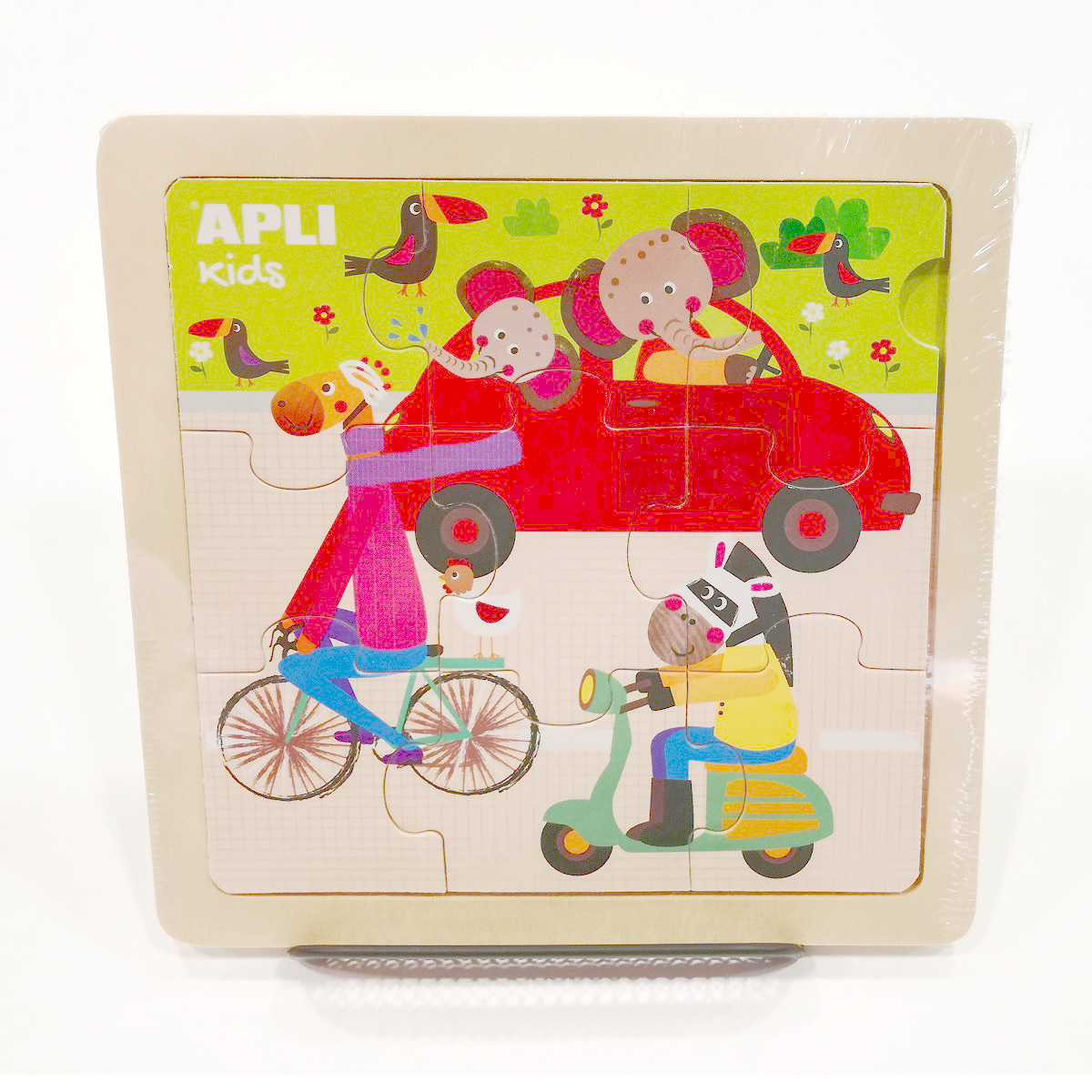 Apli Kids Wooden Puzzle 15x15 9pcs 3+ (15184)
