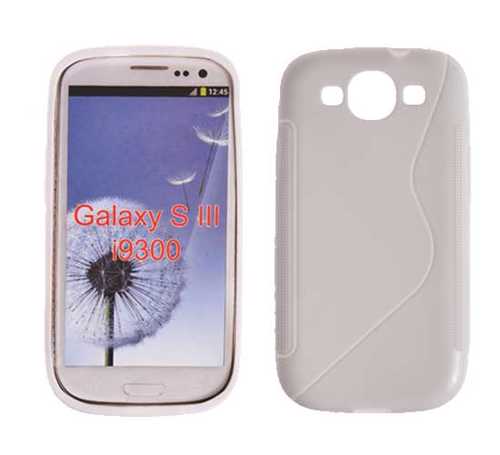 SAMSUNG Galaxy S3 - ΘΗΚΗ ΣΙΛΙΚΟΝΗΣ S-CASE ΑΣΠΡΗ