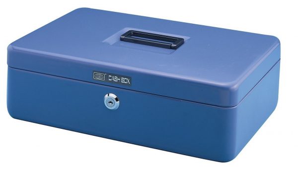 Χρηματοκιβώτιο μεταλλικό μπλε Υ7.5x30