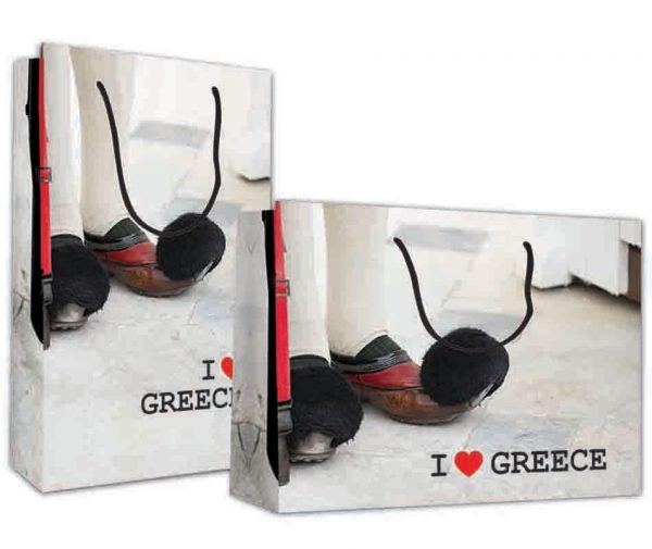 Next χάρτ. τσάντα Υ24x23x10 "I love Greece "