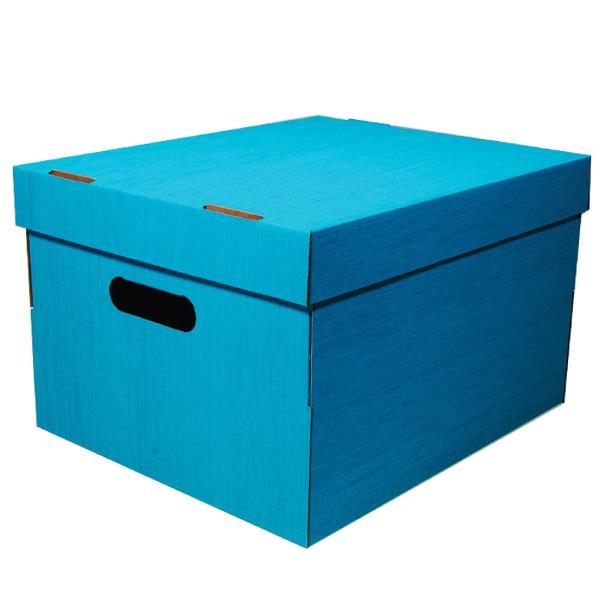 Νext κουτί fabric γαλάζιο Α4 Υ19x30x25