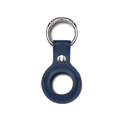 DEVIA AirTag Leather Key Ring Baltic Blue