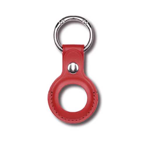 DEVIA AirTag Leather Key Ring Baltic Red