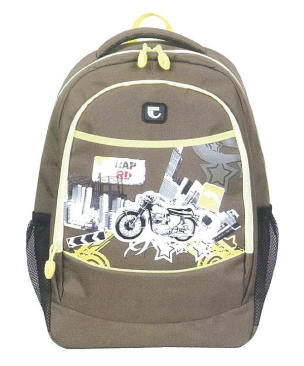 Tiger τσάντα πλάτης εφηβική Cozy καφέ με 2 θήκες 46x30x13εκ. 25779-07ΒΦ-2