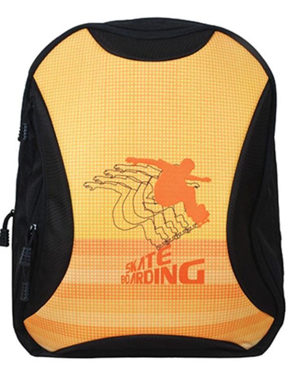 Tiger τσάντα πλάτης δημοτικού Skate πορτοκαλί με 1 θήκη 43x33.5x21εκ. 25759-13ΒΦ-2