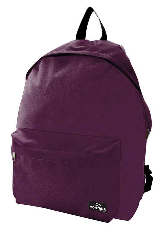 Montana τσάντα πλάτης εφηβική μωβ με μπροστινή θήκη 40x29x16.5εκ. 29784-42ΕΒ-2