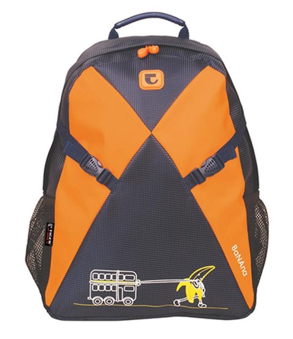 Tiger τσάντα πλάτης δημοτικού Ionia πορτοκαλί με 1 θήκη 42x31x12εκ. 25761-13ΒΦ-2