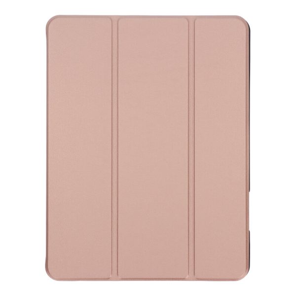 TB41211RG2 APPLE iPad Air 4 2020 10.9" - Triple Folding Leather Case with TPU Pen Slot Rose Gold