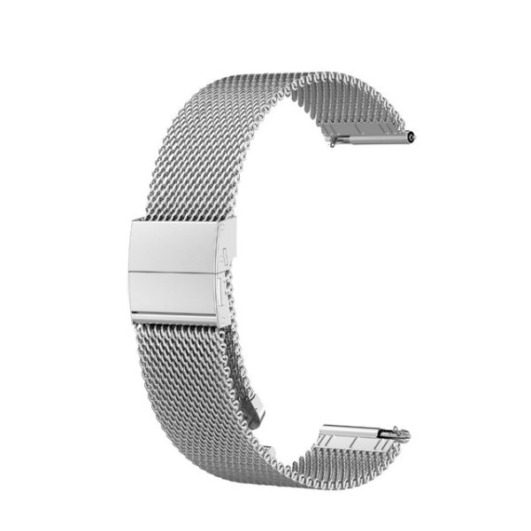 MA6760-1 Huawei Watch GT2 46mm Milanese Metal Mesh Belt Bracelet Silver