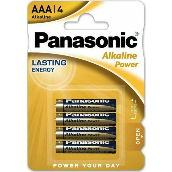 PA-LR03B4 Panasonic Alkaline Power Μπαταρίες LR03 AAA 1.5V 4τμχ