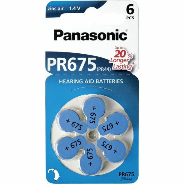 PA-ZA675 Panasonic Μπαταρίες Ακουστικών Βαρηκοΐας 675 1.4V 6τμχ