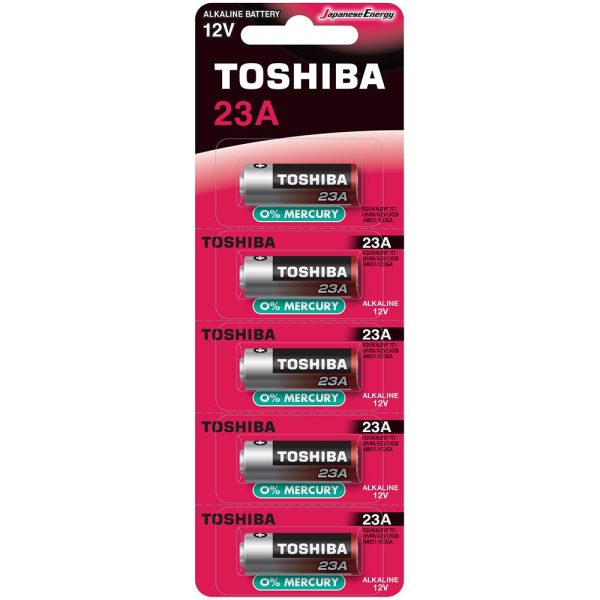 TO-23A-B5 TOSHIBA 23A 12V ΑΛΚΑΛΙΚΗ ΜΠΑΤΑΡΙΑ  Καρτέλα 5 τεμ