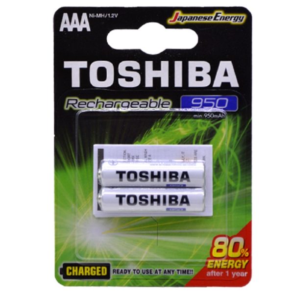 TO-R03B2A95 TOSHIBA LR03 AAA 950mAh ΕΠΑΝΑΦΟΡΤ/ΝΗ ΜΠΑΤΑΡΙΑ Blister 2 τεμ