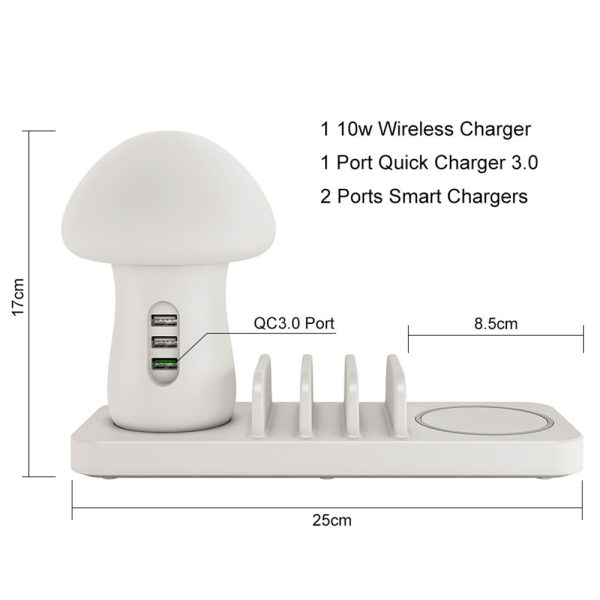 40W + Wireless Charger With Led