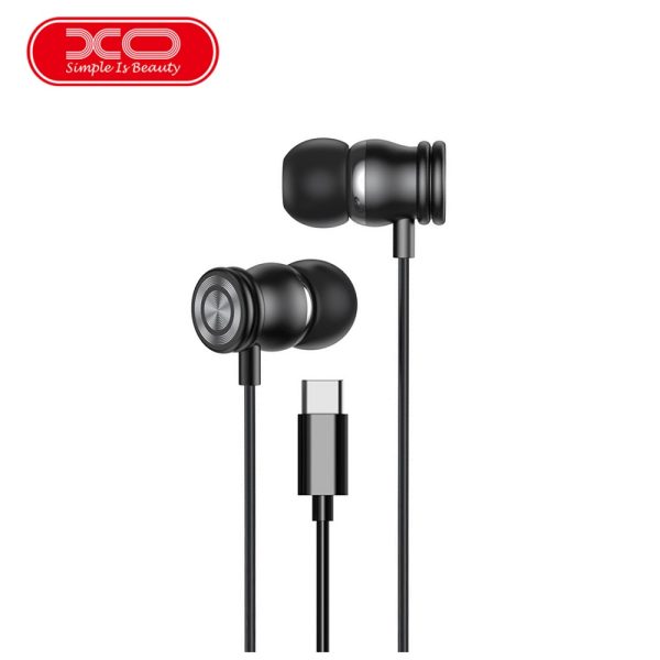 XO-EP56-BK XO EP56 In-ear Handsfree με Βύσμα Type-C Μαύρο