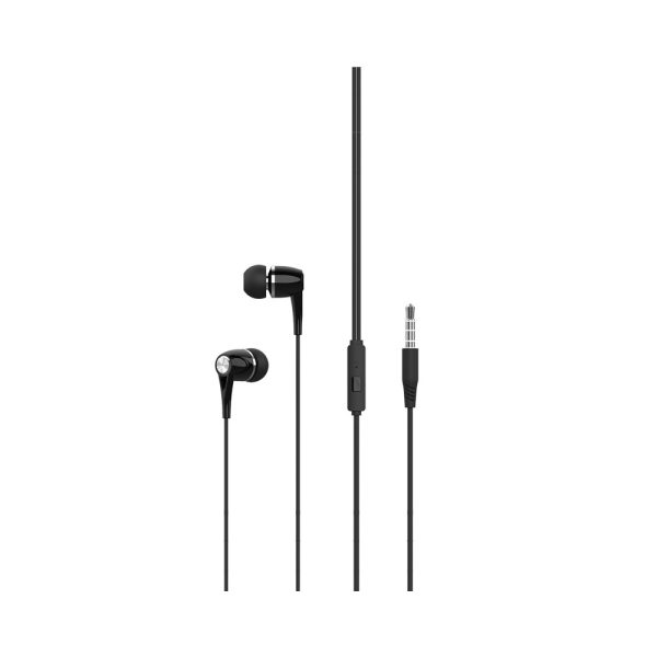 XO-EP21-BK XO EP21 wired earphones hands free in-ear 3.5mm Μαύρο