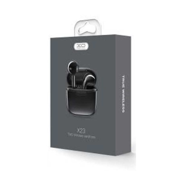 XO-X23-BK XO X23 TWS Earbud Bluetooth Handsfree Ακουστικά με Θήκη Φόρτισης Μαύρο