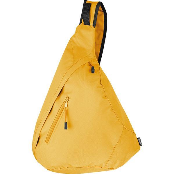 Τσάντα πλάτης χιαστί κίτρινη Υ50x26x16εκ.