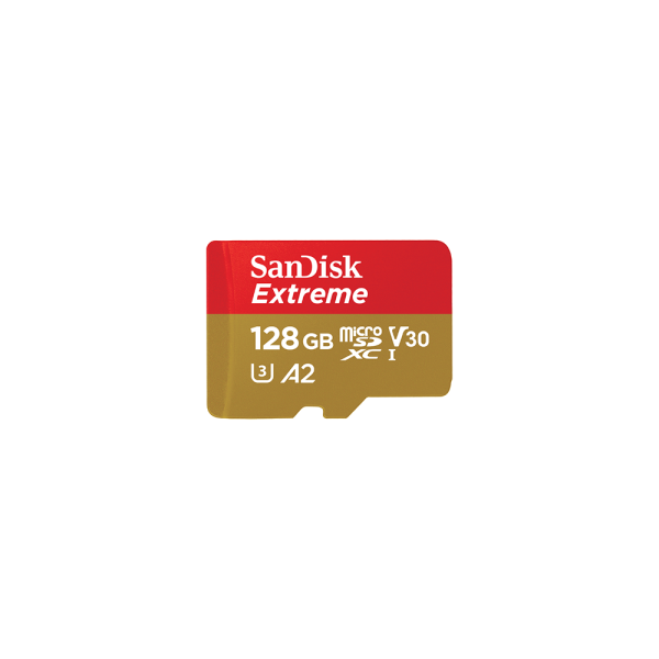 SanDisk Extreme microSDXC 128GB for Action Cams and Drones +