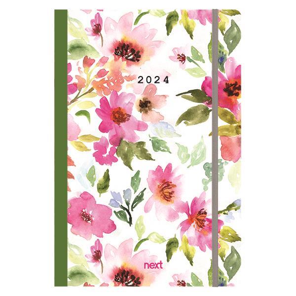 Next ημερολόγιο 2024 Trends ημερήσιο flexi με λάστιχο 14x21εκ. Flowers