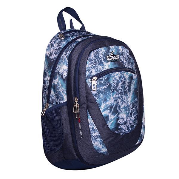 KALGAV τσάντα πλάτης "Navy marble" με θήκη για laptop/tablet Υ49x15x34