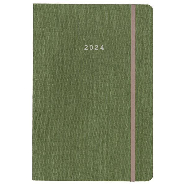 Next ημερολόγιο 2024 nomad ημερήσιο flexi πράσινο με λάστιχο 17x25εκ.