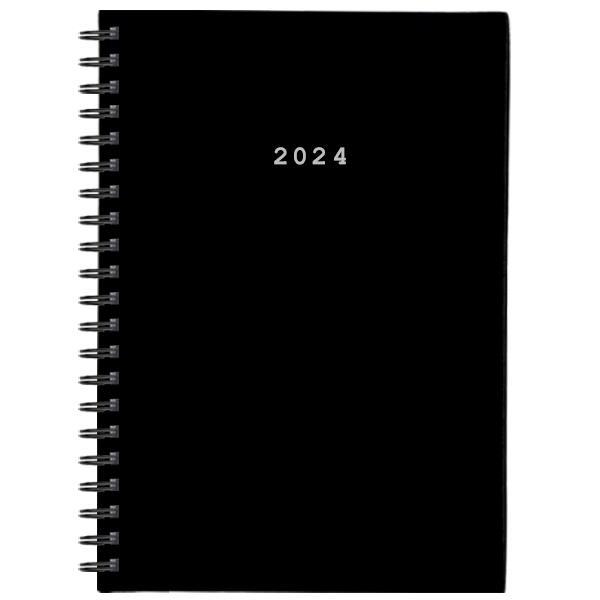 Next ημερολόγιο 2024 basic ημερήσιο σπιράλ μαύρο 17x25εκ.