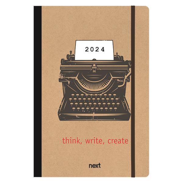 Next ημερολόγιο 2024 Trends ημερήσιο flexi με λάστιχο 12x17εκ. Typing