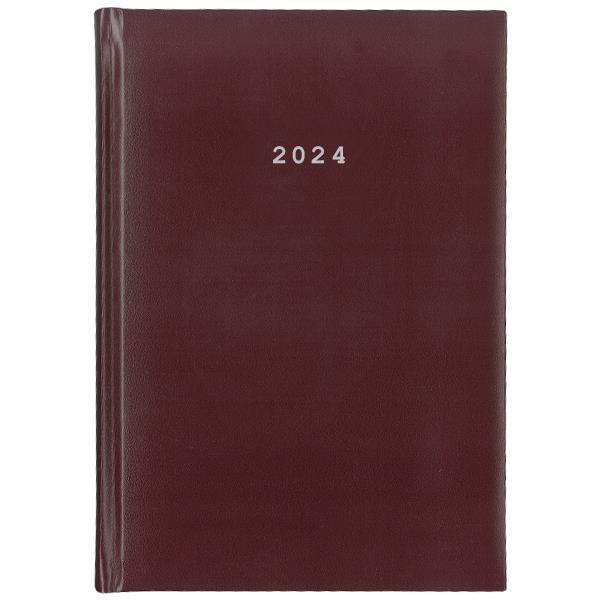 Next ημερολόγιο 2024 basic ημερήσιο δετό μπορντώ 14x21εκ.