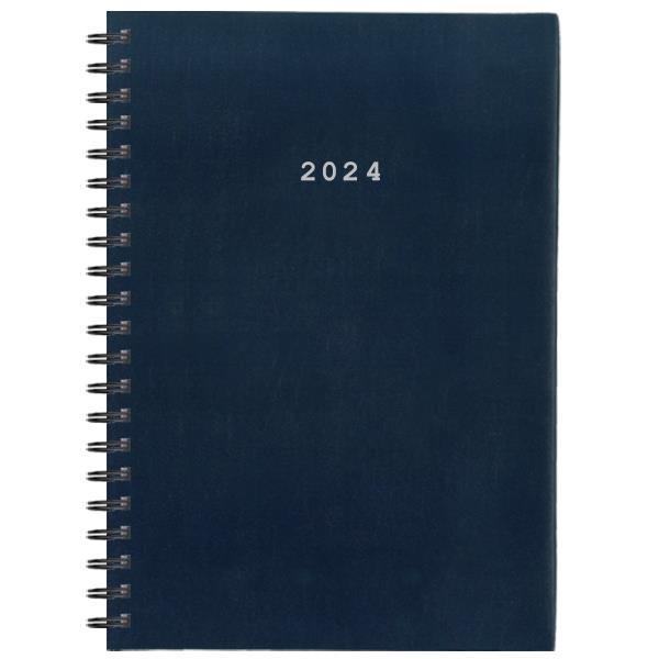 Next ημερολόγιο 2024 basic ημερήσιο σπιράλ μπλε 17x25εκ.