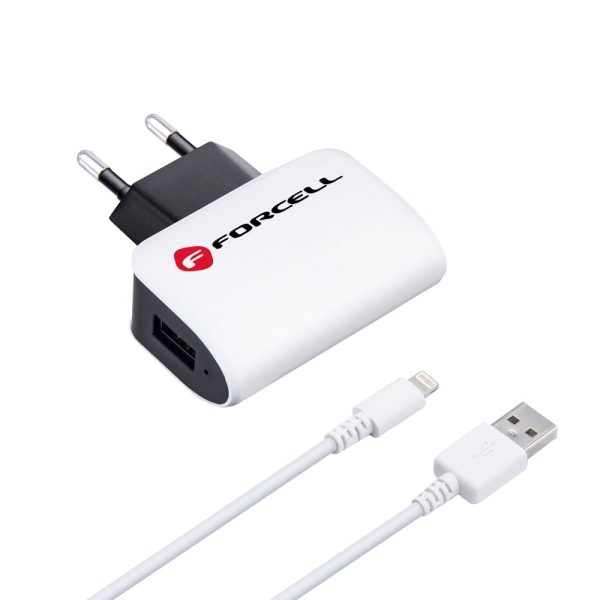 FOCH-416773 FORCELL Travel Charger 1A with Lightning cable