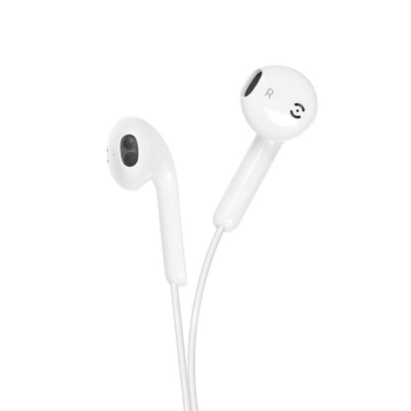 FOHF-150838 Forcell earphones stereo for Apple iPhone Lightning 8-pin white