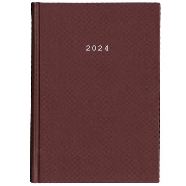 Next ημερολόγιο 2024 classic ημερήσιο δετό μπορντώ 14x21εκ.