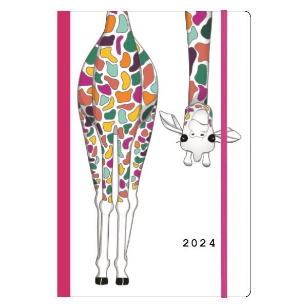 Next ημερολόγιο 2024 Trends ημερήσιο flexi με λάστιχο 12x17εκ. Giraffe