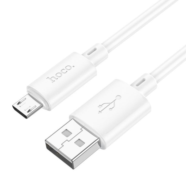 HOC-X88m-W HOCO - X88 Gratified DATA CABLE MicroUSB 2.4A White
