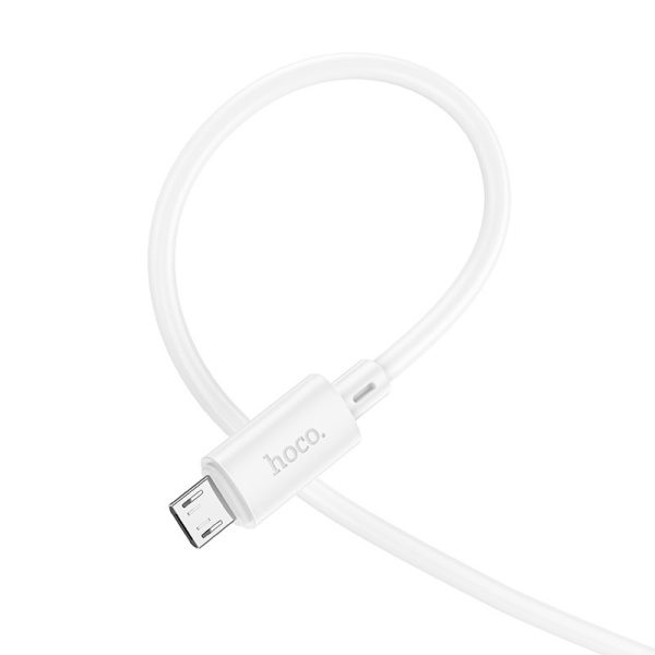 HOC-X88m-W HOCO - X88 Gratified DATA CABLE MicroUSB 2.4A White