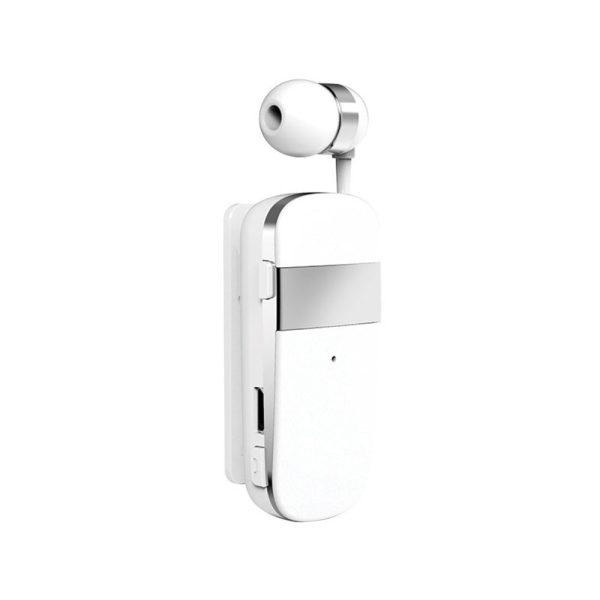 EGO-T08W Egoboo Clip+Go In-ear Bluetooth Handsfree Ακουστικό Retractable White