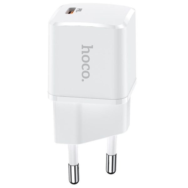 HOC-N10-W HOCO - N10 TRAVEL FAST CHARGER Type C PD 20W WHITE