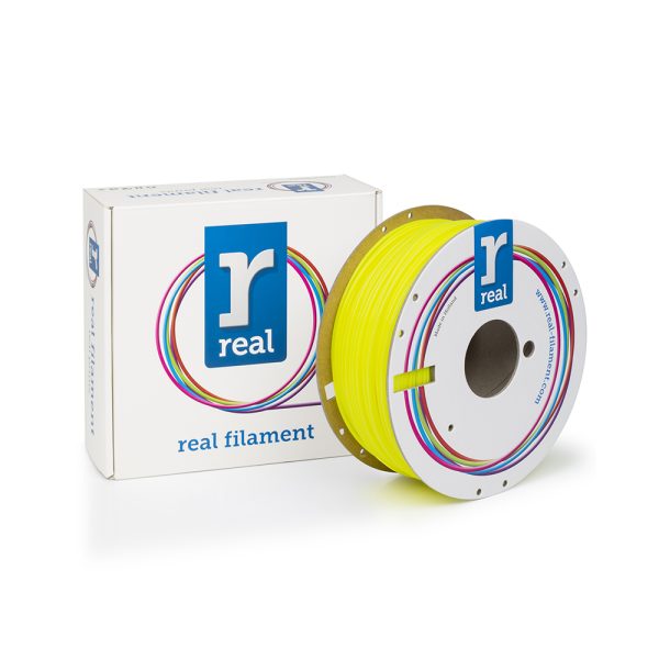 REAL PLA 3D Printer Filament - Fluorescent Yellow - spool of 1Kg - 2.85mm (REALPLAFYELLOW1000MM3)