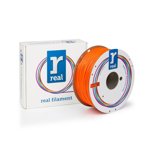 REAL PETG 3D Printer Filament - Translucent Orange - spool of 1Kg - 1.75mm (REALPETGORANGE1000MM175)
