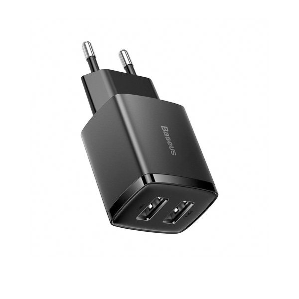 Baseus Φορτιστής Χωρίς Καλώδιο με 2 Θύρες USB-A 10.5W Μαύρος (CCXJ010201) (BASCCXJ010201)
