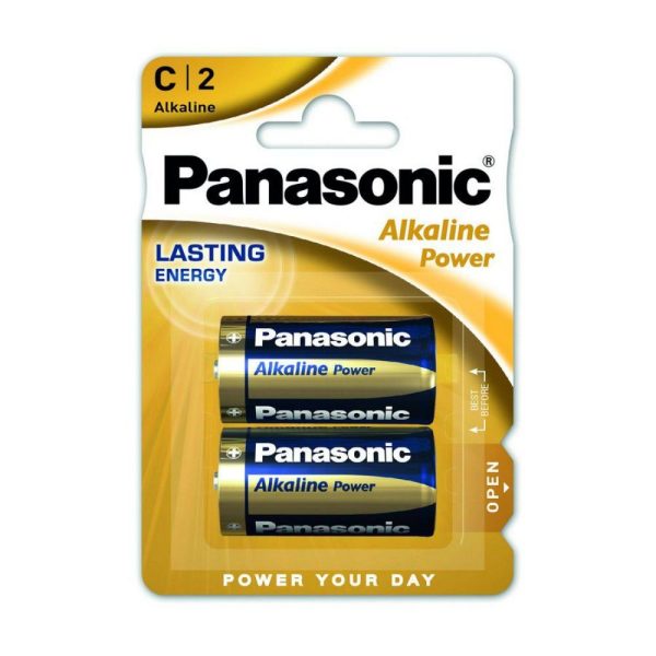 Panasonic Alkaline Power Μπαταρίες C 1.5V 2τμχ (9004750) (PAN9004750)