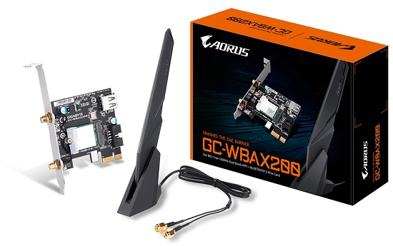 GIGABYTE Wireless PCIe WIFI 6 GC-WBAX200