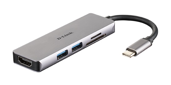 D-LINK DUB-M530 5-IN-1 USB-C HUB HDMI & SD/MSD