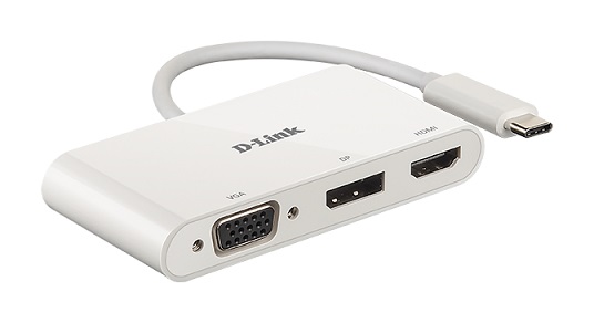 D-LINK DUB-V310 3-IN-1 USB-C to HDMI/VGA/DISP PORT