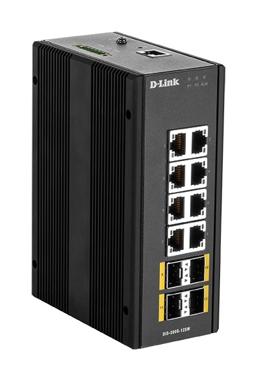 D-LINK DIS-300G-12SW INDUSTRIAL SWITCH 8X100/1000