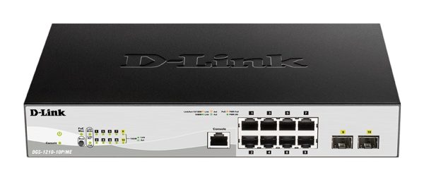 D-LINK Switch DGS-1210-10P/ME 8-Port  Managed