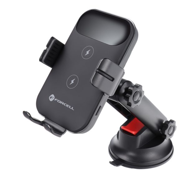 FOCM-218682 FORCELL car holder to center console / window with wireless charging 15W HS4