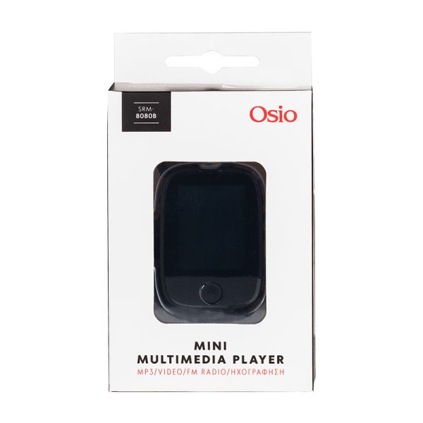 SRM-8080B Osio SRM-8080Β MP3 Player (8GB) με Οθόνη TFT 1.8" Μαύρο